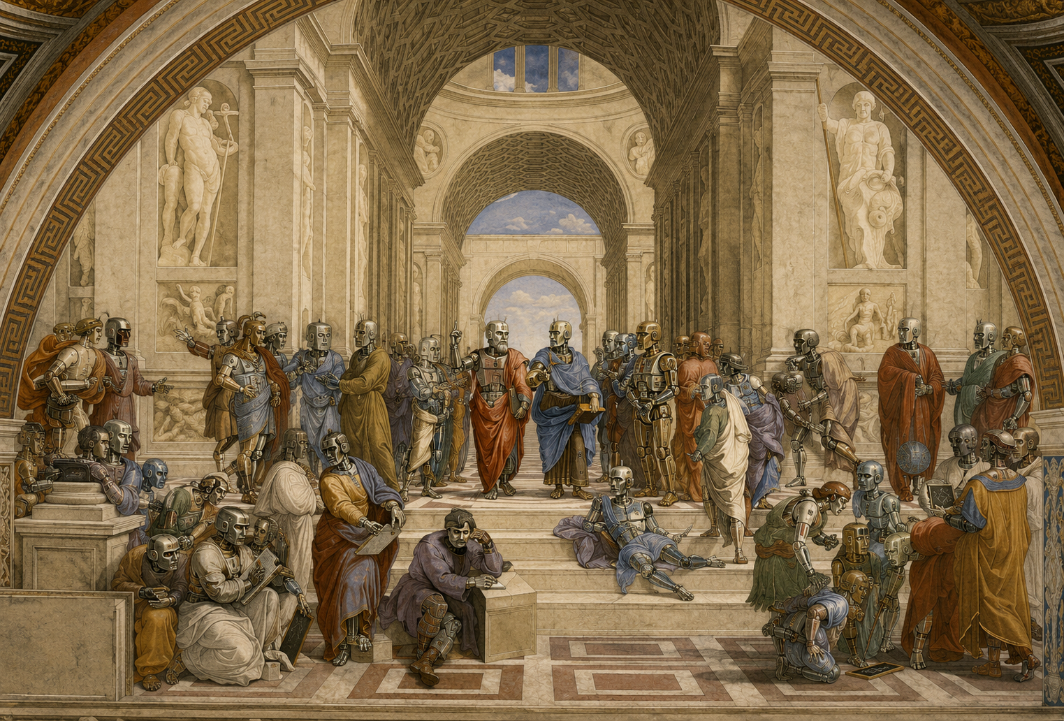 Robot School of Athens